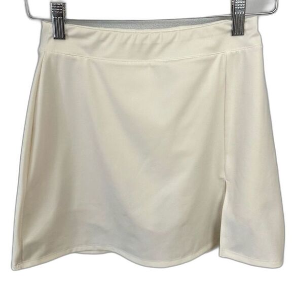 Reformation Cream Nina EcoMove Athletic Skirt Size Small High Waist Mini Active - Picture 4 of 16